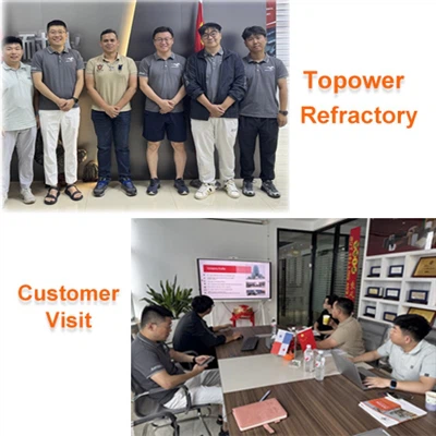 Topower Refraktori Menerima Pelanggan Panama Pilih Silicon Carbide kami Casta...